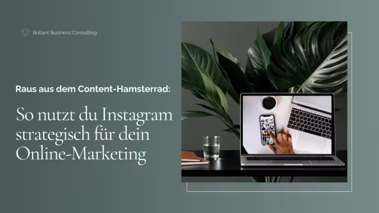 Blog-Cover: Raus aus dem Content-Hamsterrad: So nutzt du Instagram strategisch für dein Online-Marketing